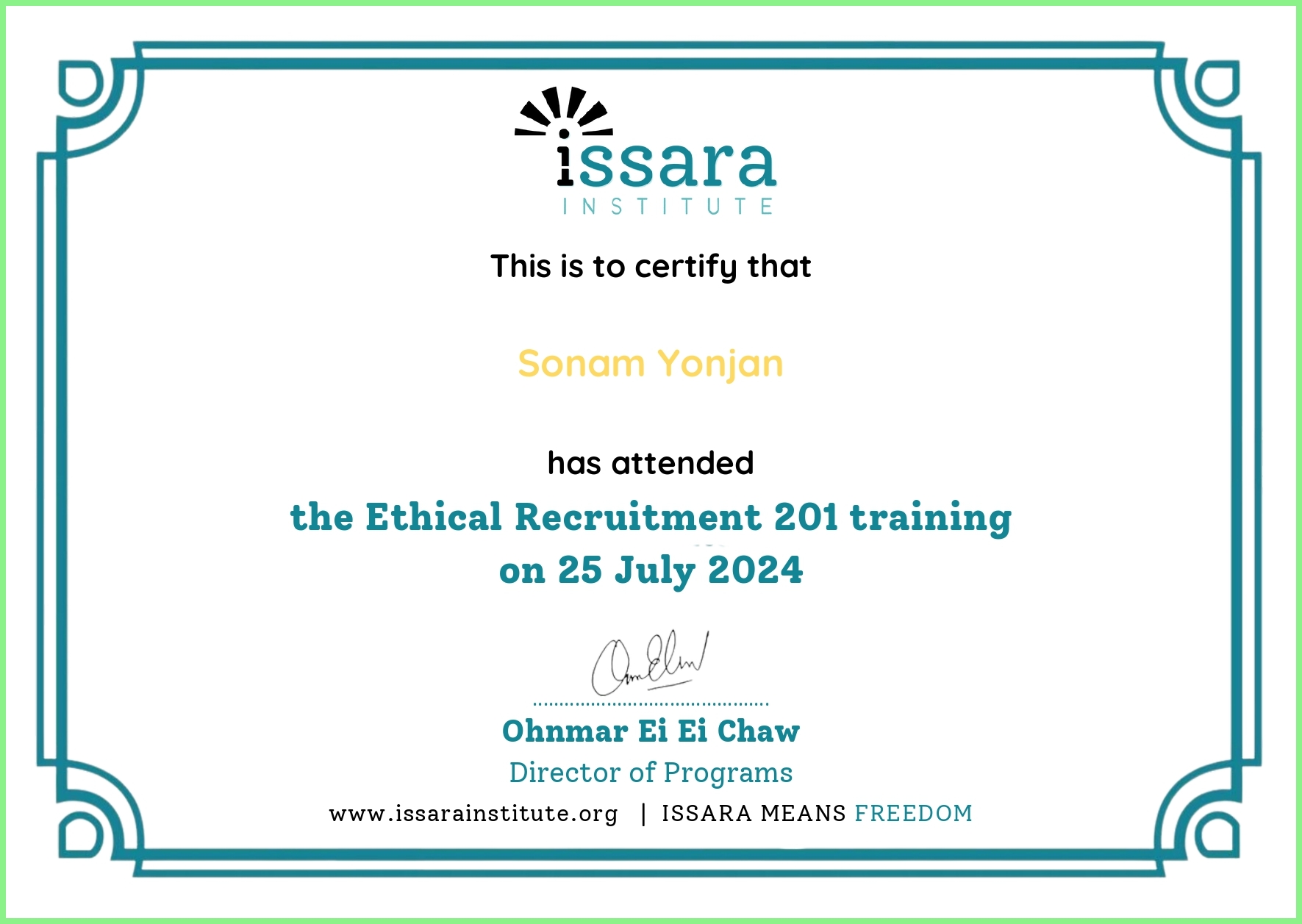 Company Certificate